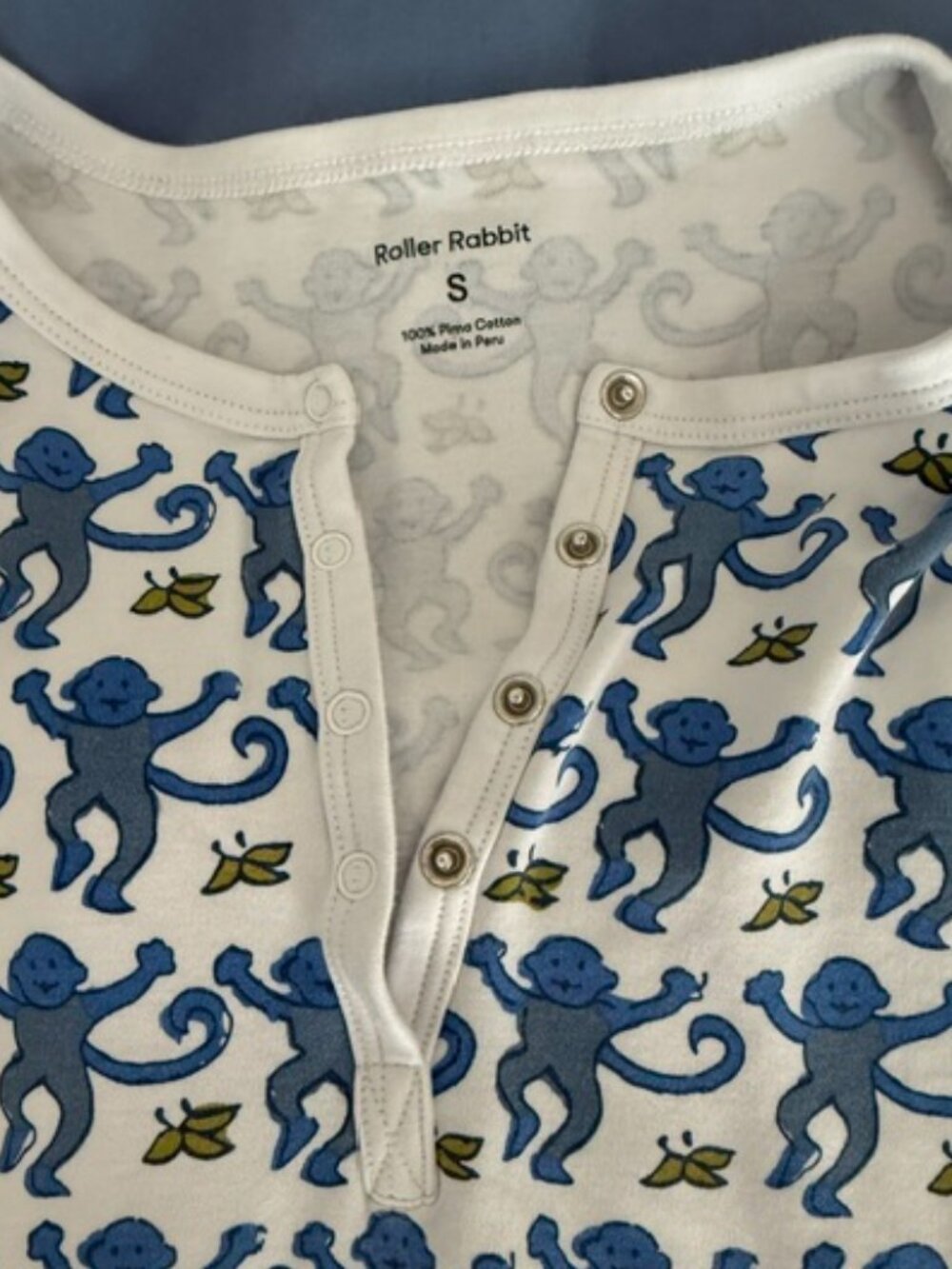 Roller Rabbit Signature Monkey Pajamas - Picture 2 of 8
